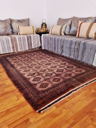 Tappeto persiano annodato a mano con seta