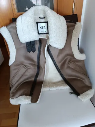 Chaleco Aviador Shearling/Borreguito (IMPECABLE)