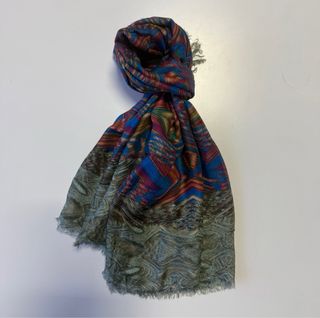 Sciarpa artigianale motivo geometrico