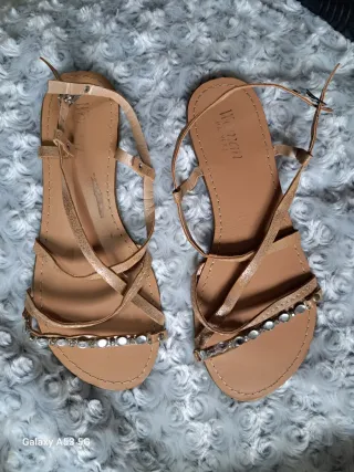 Sandalias con brillantes