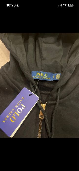 Sudadera con cremallera polo ralph lauren