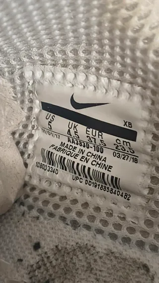 Nike X off white presto white