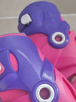 Patines Oxelo Niña Talla 32-34 Rosa/Morado