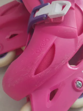 Patines Oxelo Niña Talla 32-34 Rosa/Morado