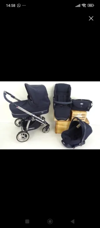 Carro de bebé 3 piezas