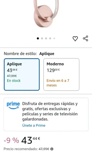 Lámpara de pared 9 w EGLO LED