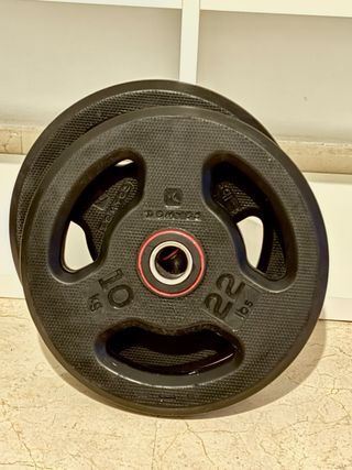 Pesas, barra 120 y mancuernas