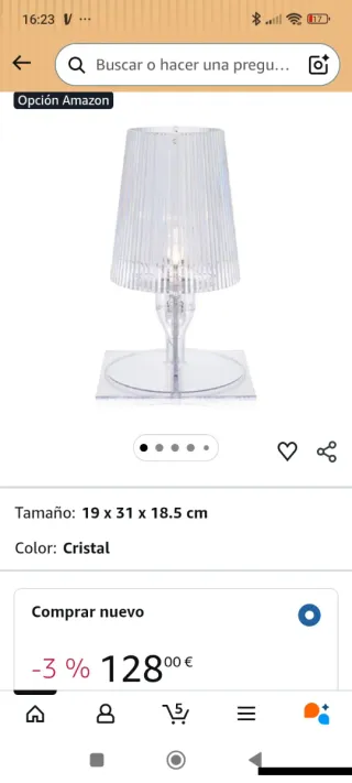 Lampara Kartell