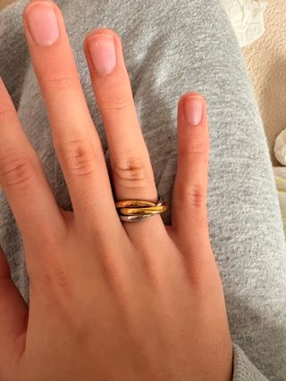 anillo triple estilo cartier