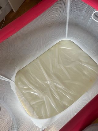 Parque infantil bebé plegable con malla