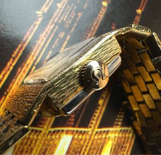 Reloj omega vintage chapado con 20 micras de oro.