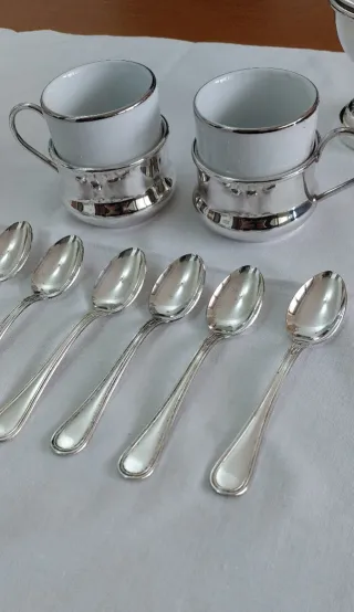 Set da caffè silver plated