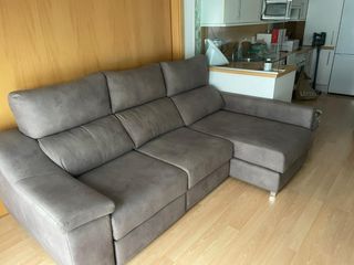 Sofá cama gris como nuevo