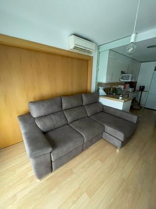 Sofá cama gris como nuevo