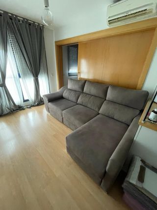 Sofá cama gris como nuevo