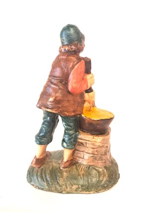 Presepe 10 cm cuoco al paiolo CARTAPESTA