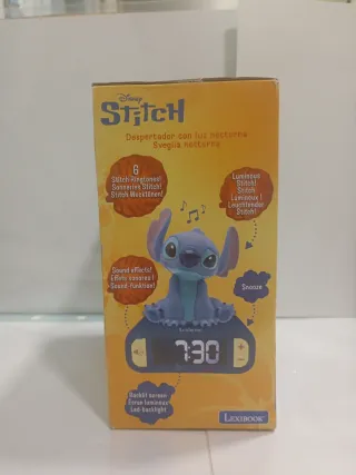 Reloj, despertador infantil Stitch