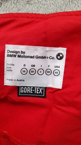 Traje moto BMW Goretex talla 58