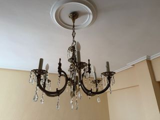 Lampara salón bronce vintage