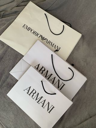 6 bolsas papel armani x12€