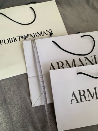 6 bolsas papel armani x12€