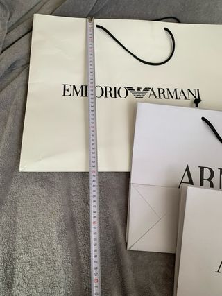 6 bolsas papel armani x12€