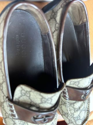 Zapatos Gucci Hombre Beige y Marrón