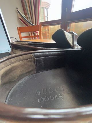 Zapatos Gucci Hombre Beige y Marrón