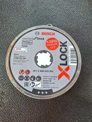 Discos radial bosch acero inox
