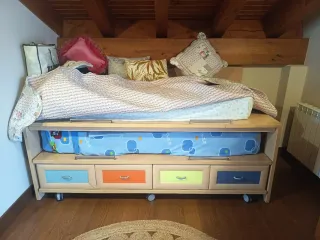 Cama nido con cajones