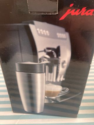 JURA Termo de leche en acero inoxidable.