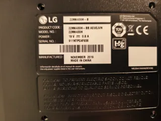 Monitor LG 22MK430H Negro Acepto cambio!juegos ps5