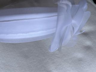 Diadema blanca de organza para Primera Comunión