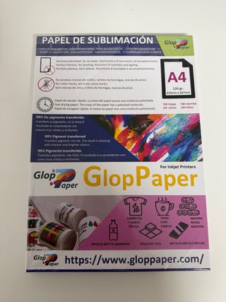 Papel de sublimacion + papel protector