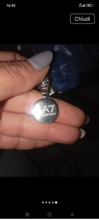 Piumino 100 grammi  EA7,donna,tg.XS