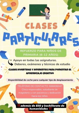 CLASES PARTICULARES EN EL ALJARAFE