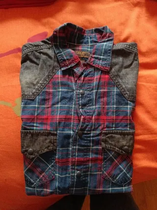 Camisa Zara cuadros vaquera