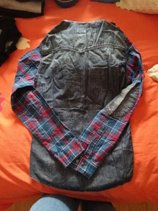 Camisa Zara cuadros vaquera