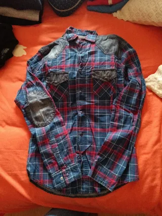 Camisa Zara cuadros vaquera