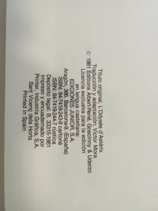 Asterix - La Odisea de Asterix (Spanish Edition)