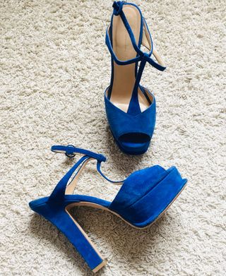 Sandalias 40 Zara Tacón