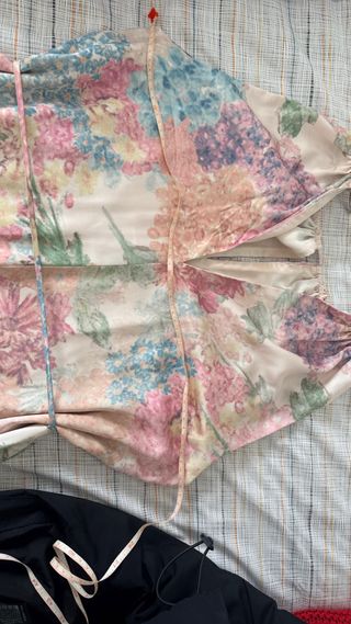 Vestido ligero estampado floral bautizo comunión