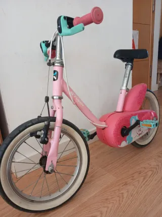 Bici infantil 14 rosa Btwin