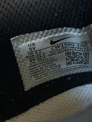 Zapatillas Nike blanco y negro(panda)