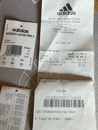 Adidas adios pro 3 talla 44,5