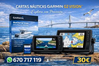 Cartas náuticas Garmin Bluechart G2 vision