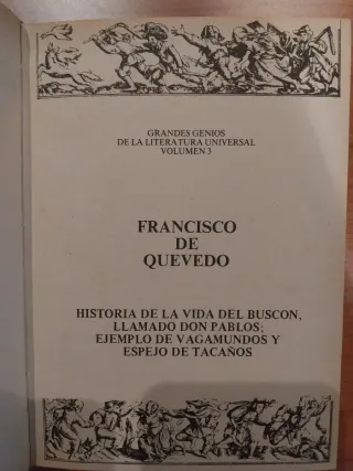 Novela "El Buscón" de Quevedo