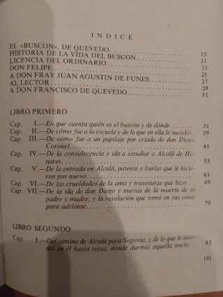 Novela "El Buscón" de Quevedo