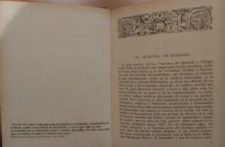 Novela "El Buscón" de Quevedo