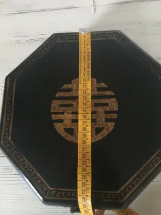 Caja joyero octogonal con símbolo chino